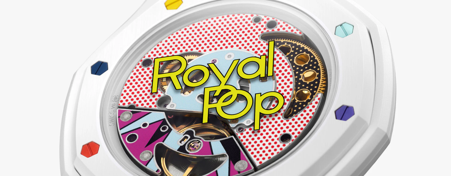 Swatch x Audemars Piguet Royal Pop - колекція з восьми кишенькових годинників у стилі поп-арт